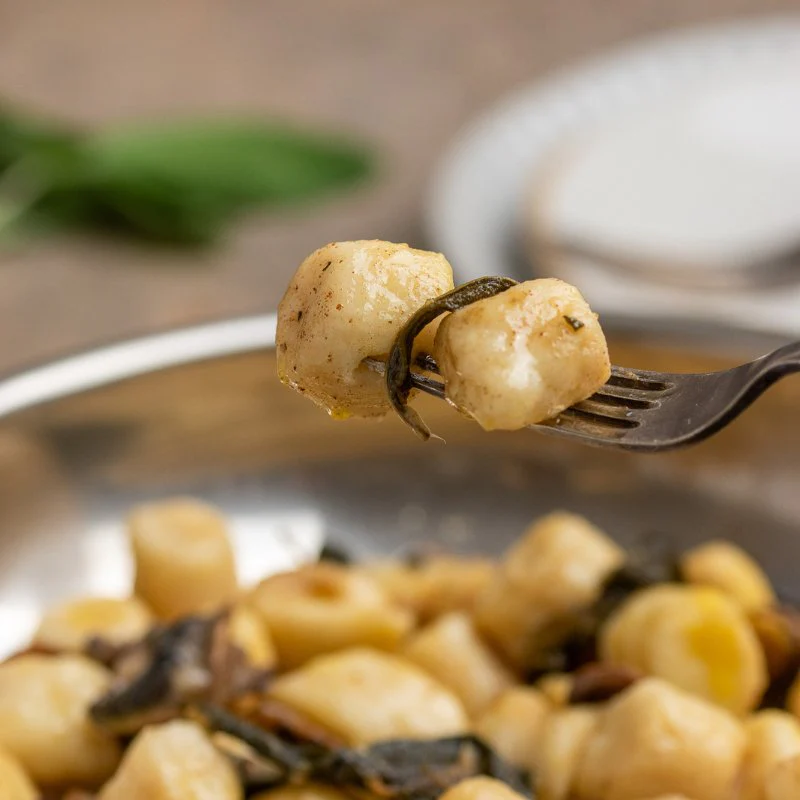 Davide's Ricotta Gnocchi, Mushrooms & Burnt Sage Butter - Image 3